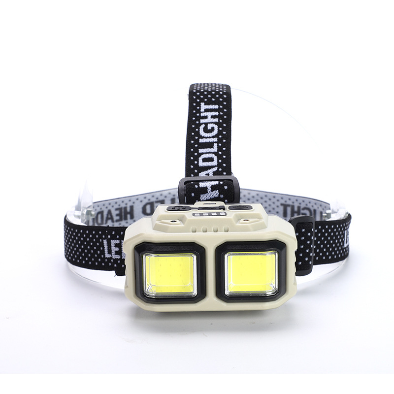 Cross-Border Outdoor Sports Headlamp Portable Led Head-Mounted Headlamp Long-Life Lithium Battery Lamp Multi-Function Sensor Headlamp