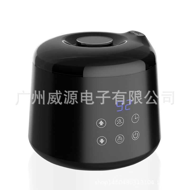 500ml touch display hair removal wax heater suit (including 100g wax beans, 4 packs of large and small wooden sticks, 10 pieces each)