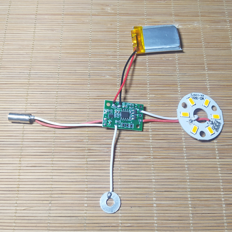 Перезаряжаемая сенсорная лампа, плата управления, однозвучный и двузвучный свет, 5V настольная лампа, плата с USB зарядкой