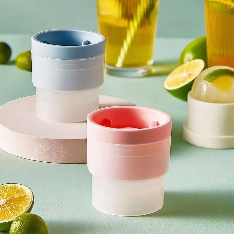 Summer Ice Cube Ball Maker Ice Maker Dormitory Small Silicone Whiskey Household Ice Ball Mold Portable