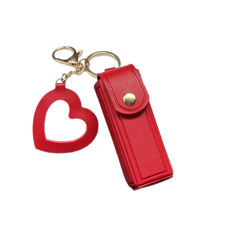 Lipstick Bag Mini Cosmetic Bag Women's Portable Lipstick Bag Touch-Up Bag Carry-On Bag Cosmetics Bag Small Keychain Pendant