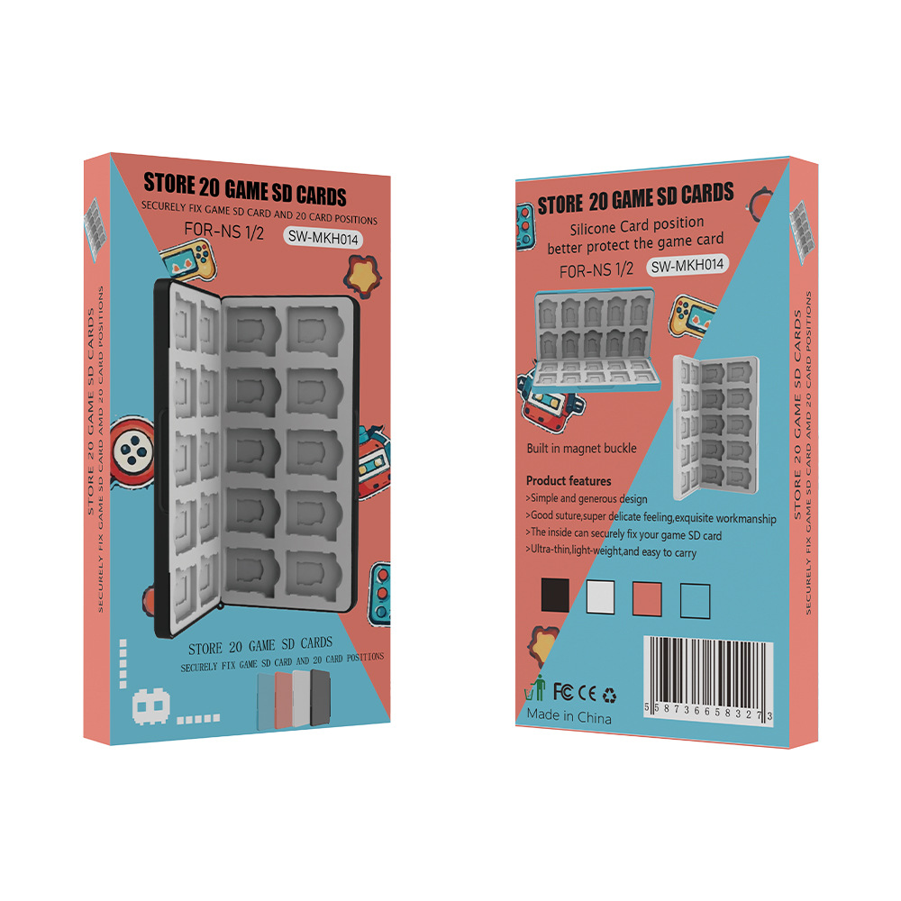 New Product Suitable for Switch2 Game Card Storage Box Ns Oled/Lite20-Bit Game Card Box Magnetic Silicone