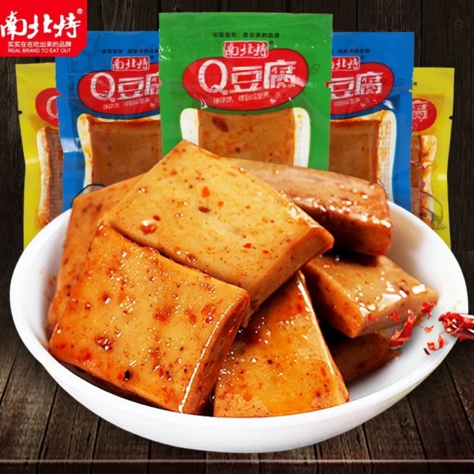 North and South Special Dried Bean Curd Snacks Wholesale Net Red Casual Instant Spicy Q Tofu Tender Dried Bean Curd in Bulk Small Package