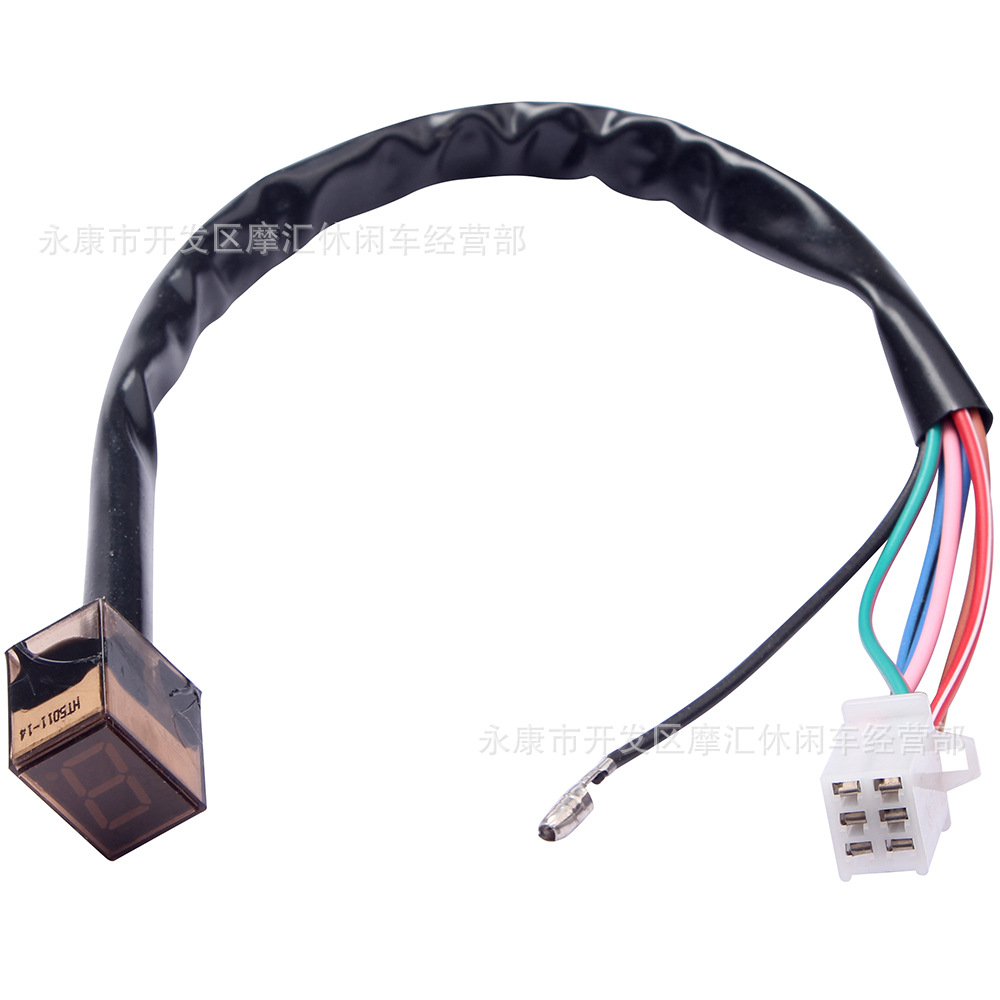 Motorcycle ATV four-wheel ATV skateboard accessories Led digital gear indicator display shift lever sensor