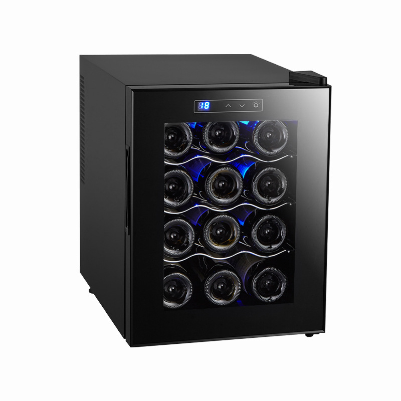 China Merchants Amazon Hot Selling 12 Constant Temperature Electronic Red Wine Wine Cabinet Small Household Red Wine Refrigerator Factory Direct Marketing