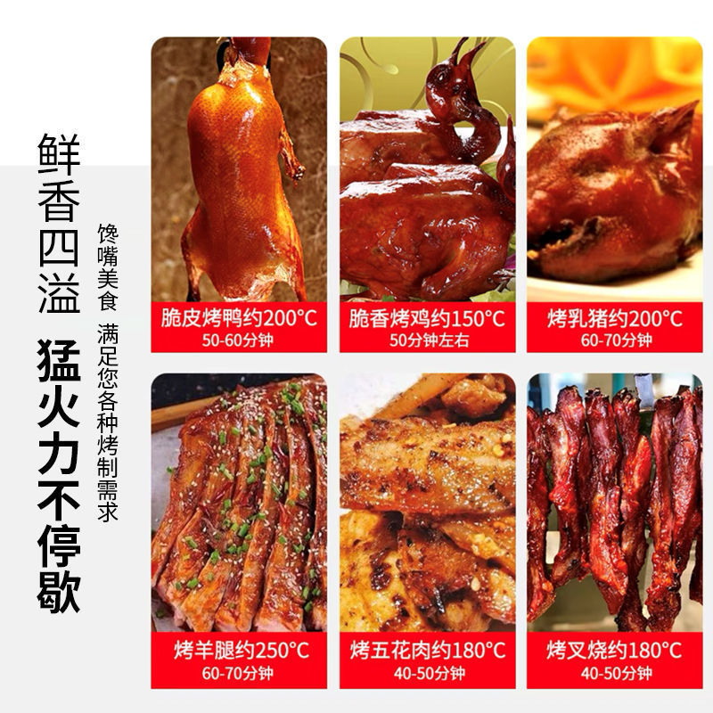 Roast Duck Oven Charcoal Gas Dual-Purpose Stainless Steel Roast Duck Oven Crispy Roast Chicken Roast Goose Hanging Oven Commercial Roast Duck Box Machine