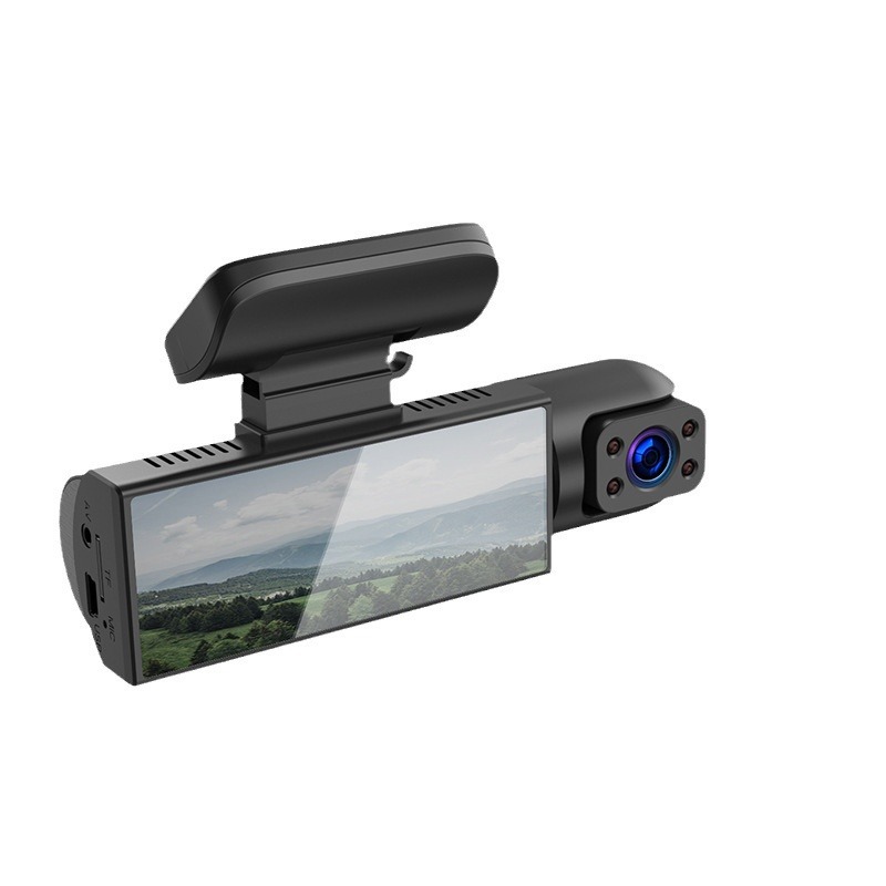 Cross-Border 3.16inch Adhesive Dash Cam Dual Lens Hd 1080P Wide Angle Night Vision with Wifi