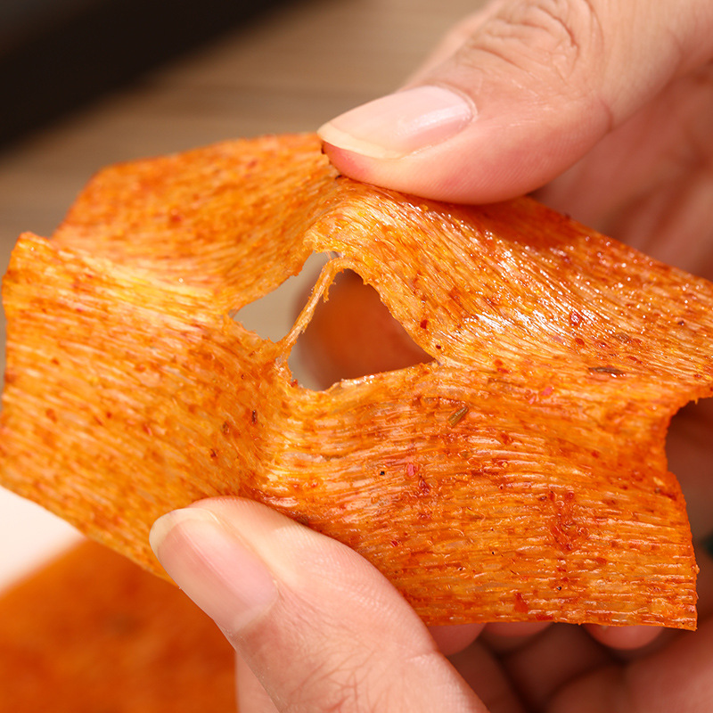 Small slippery head spicy strips spicy slices 8090 s recall childhood nostalgic small package spicy snacks wholesale