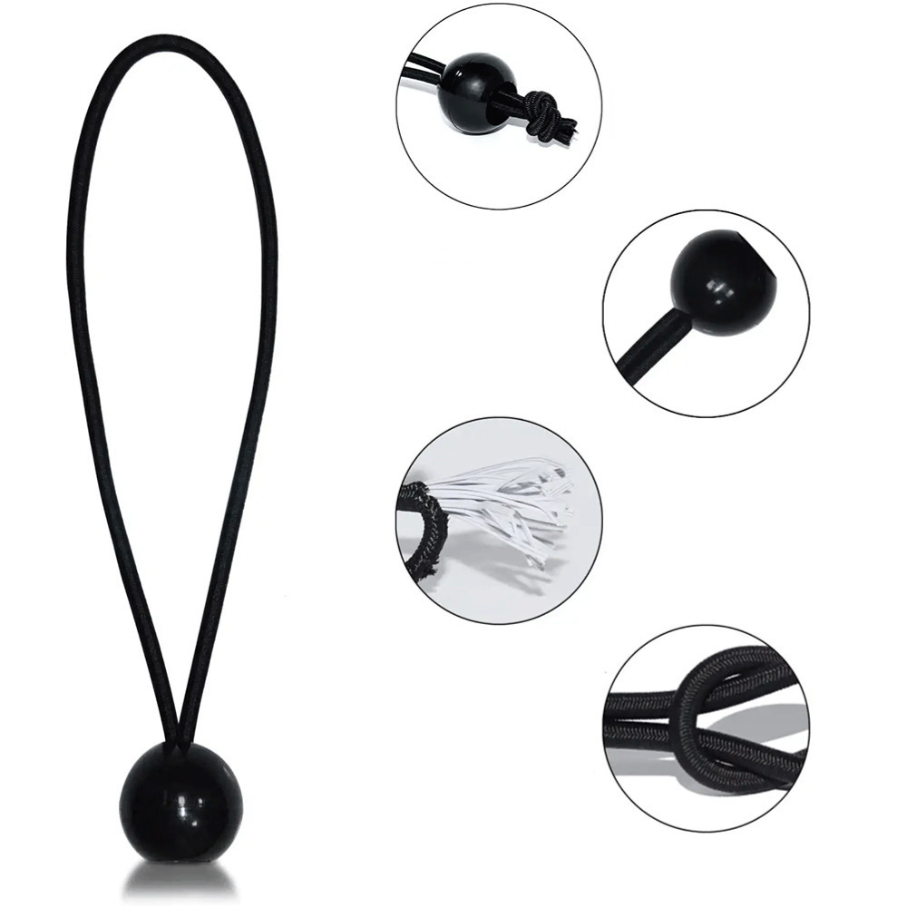 Outdoor tent bundled high elastic rope plastic ball tied trampoline luggage bundled elastic rope with ball manufacturers wholesale