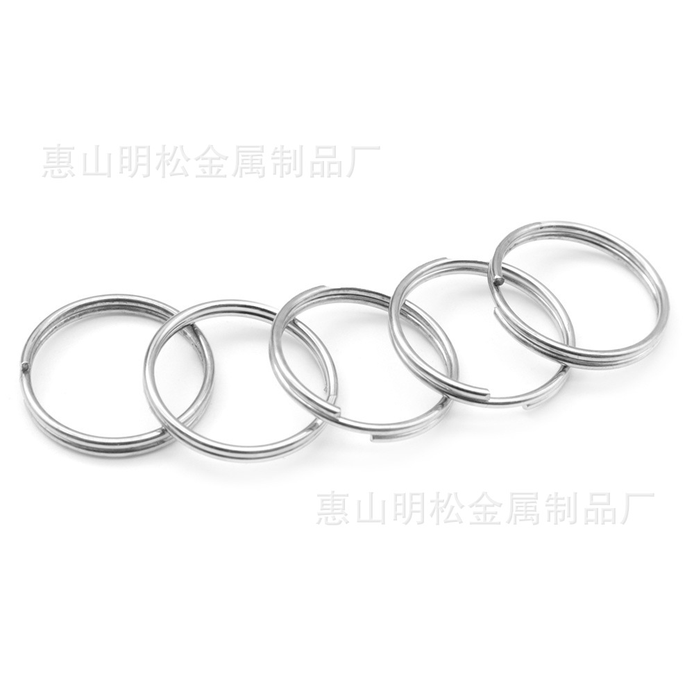 8/10/15/20mm Round Metal Iron Key Ring Accessories Aperture Key Ring Tag Key Chain Pendant Accessories