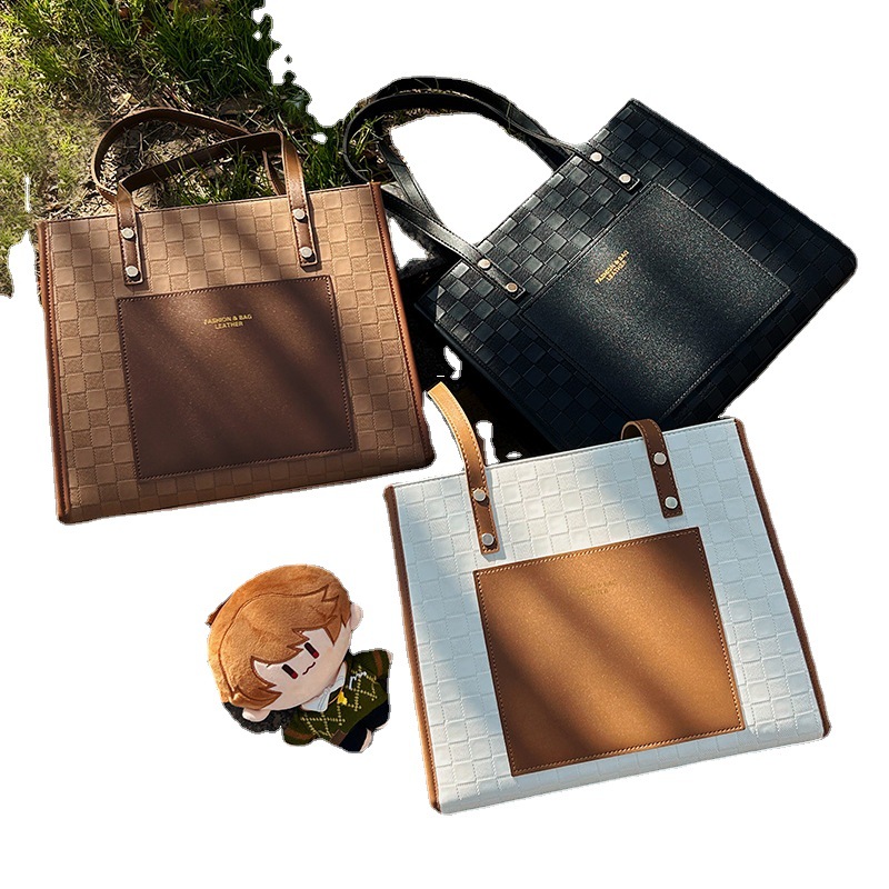 Woo dong shop original Joker shoulder portable two-dimensional yum badge pain bag daily bag female [chess]]