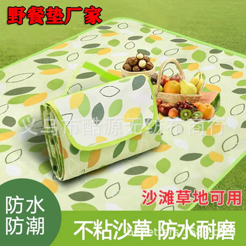 Outdoor picnic mat moisture-proof thickened moisture-proof mat beach camping mat outdoor cushion real manufacturers wholesale quantity can talk