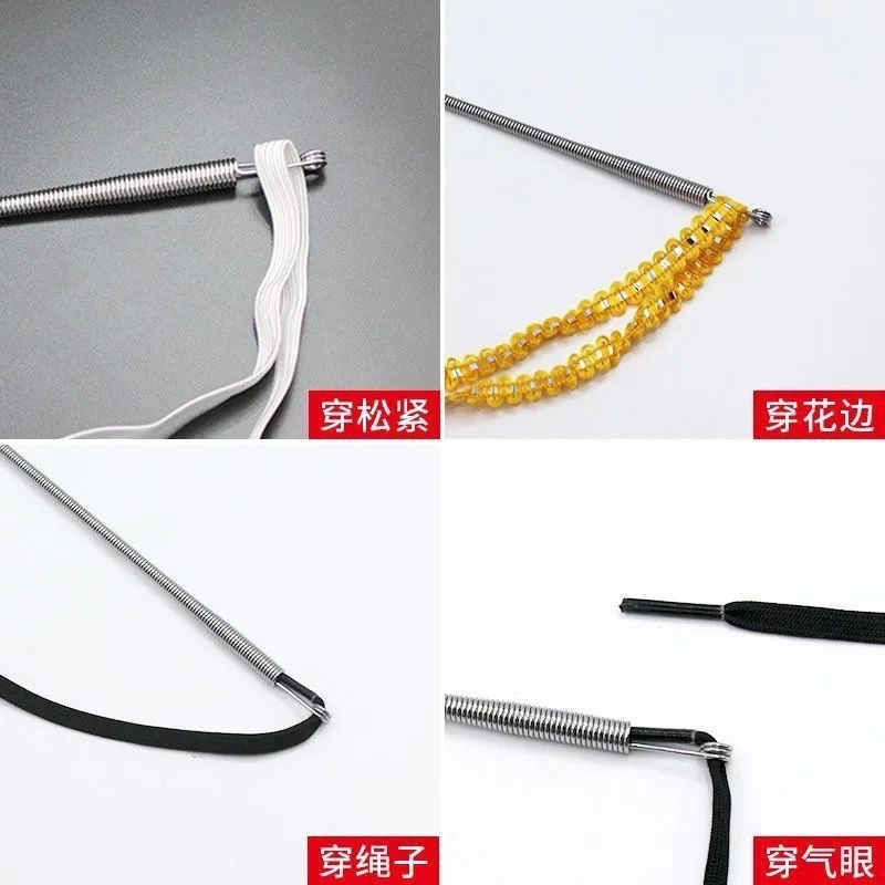 New Bending Rope Wearing Tool Multifunctional Spring Eyes Wearing Clothes Rubber Strand Wearing Tightening Auxiliary