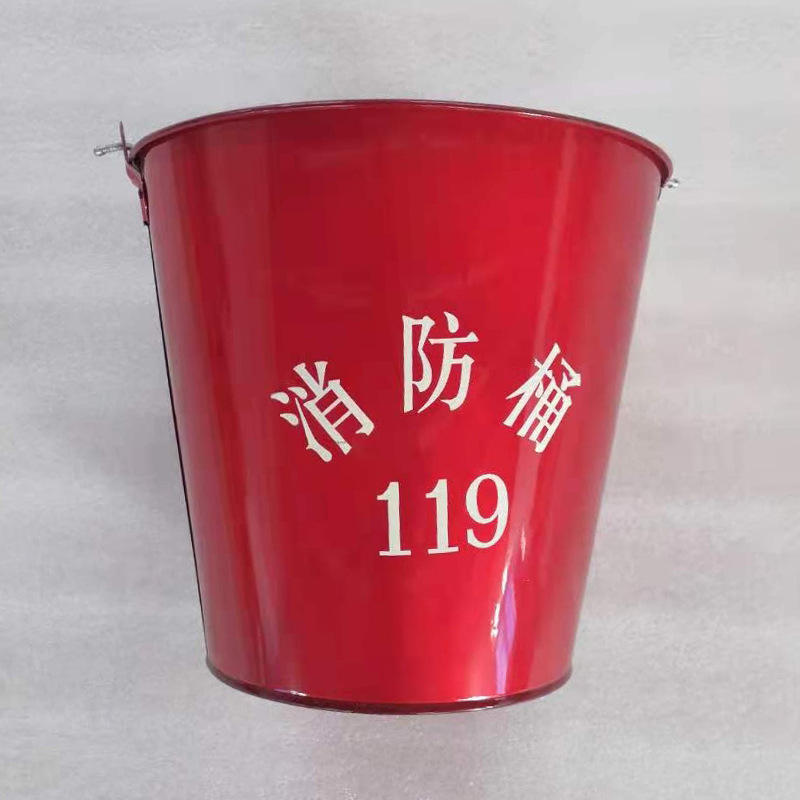 Ready Supply of Thickened Fire Buckets for Gas Stations, Fire Semi-Circular Buckets, Round Buckets, Fire Emergency Buckets, Sand Buckets