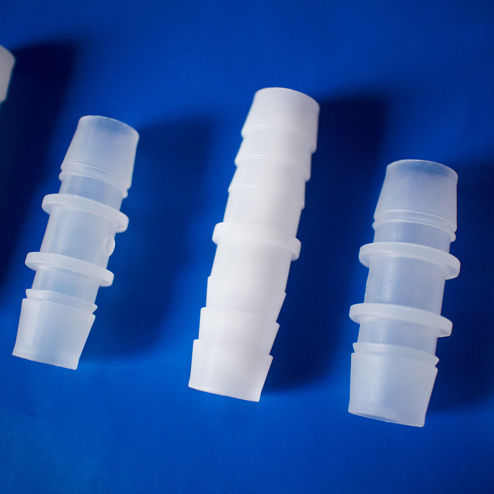 Amazon Flat Mouth Straight-Through Pagoda Two-Way Hose Reducer Plastic Pagoda Connector for Oxygen Tubing Plastic Pipe Fittings