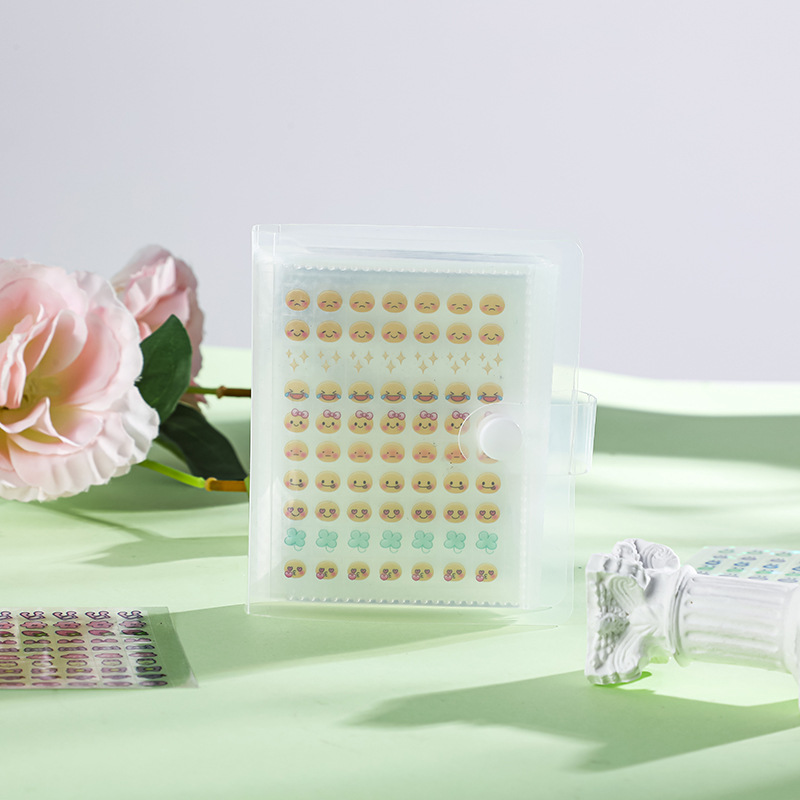 Mini Decco Sticker Book Cute Little Nose Sticker Book Small Nose Laser Star Handbook Material Decorative Sticker Book