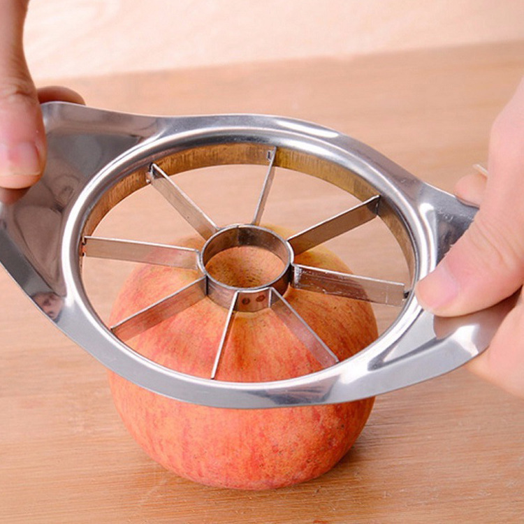 Stainless Steel Apple Cutting Splicer Fruit Slitting Corer Fruit Cutter Slicer Home Kitchen Gadgets