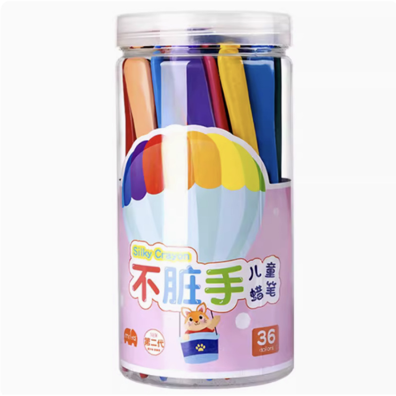 Crayons for Kidsren, Non-Dirty Hands, Safe and Non-Toxic Baby Oil Pastel Set, Kindergarten Special Triangle 36 Colors