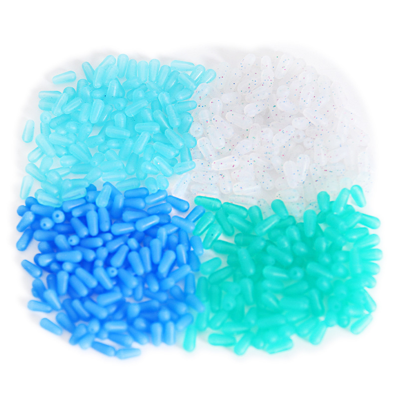 Silicone Through-Hole Anti-Tangle Loose Beads 10000 Pieces/Pack for Competitive Fishing Anti-Line Figure-Eight Loop Space Beads