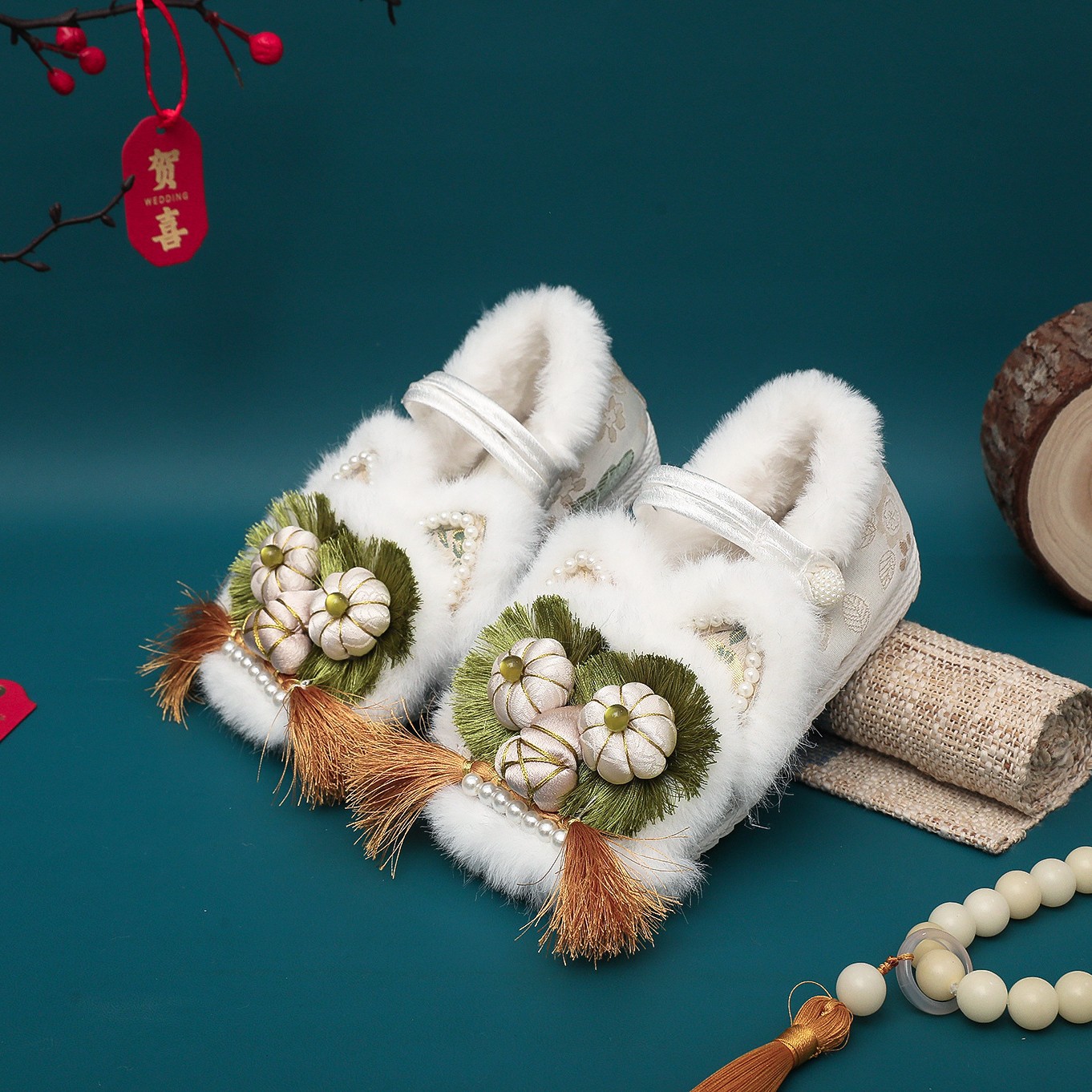 Hanfu Shoes Tiger Head Shoes Children Tiger Head Shoes 2024 New National Fashion Retro Ethnic Style Flat Shoes