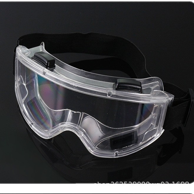 Factory Goggles Transparent Four-Bead Large Wind Goggles Windproof Sand Impact Riding Ski Goggles Labor Protection Protective Glasses