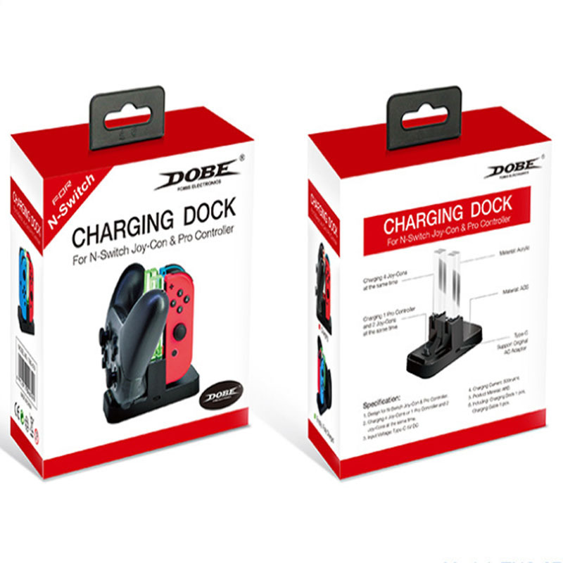 Switch Small Controller Four Charger + Pro Dock Charger Light Column Charger Tns-879 Game Console Charger