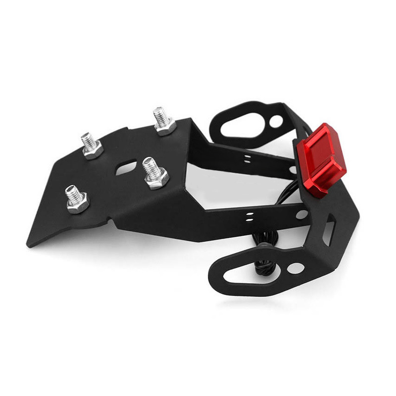 Applicable to Yamaha YZF-R15 V3 2017-2021 aluminum alloy rear license plate frame with light license plate frame