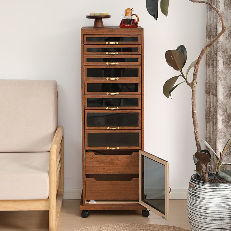 Solid Wood Tea Cabinet, Office Tea Set Cabinet, Dental Cabinet, Drawer-Type Storage Side Cabinet, Chinese Medicine Cabinet, Small Household Storage Cabinet