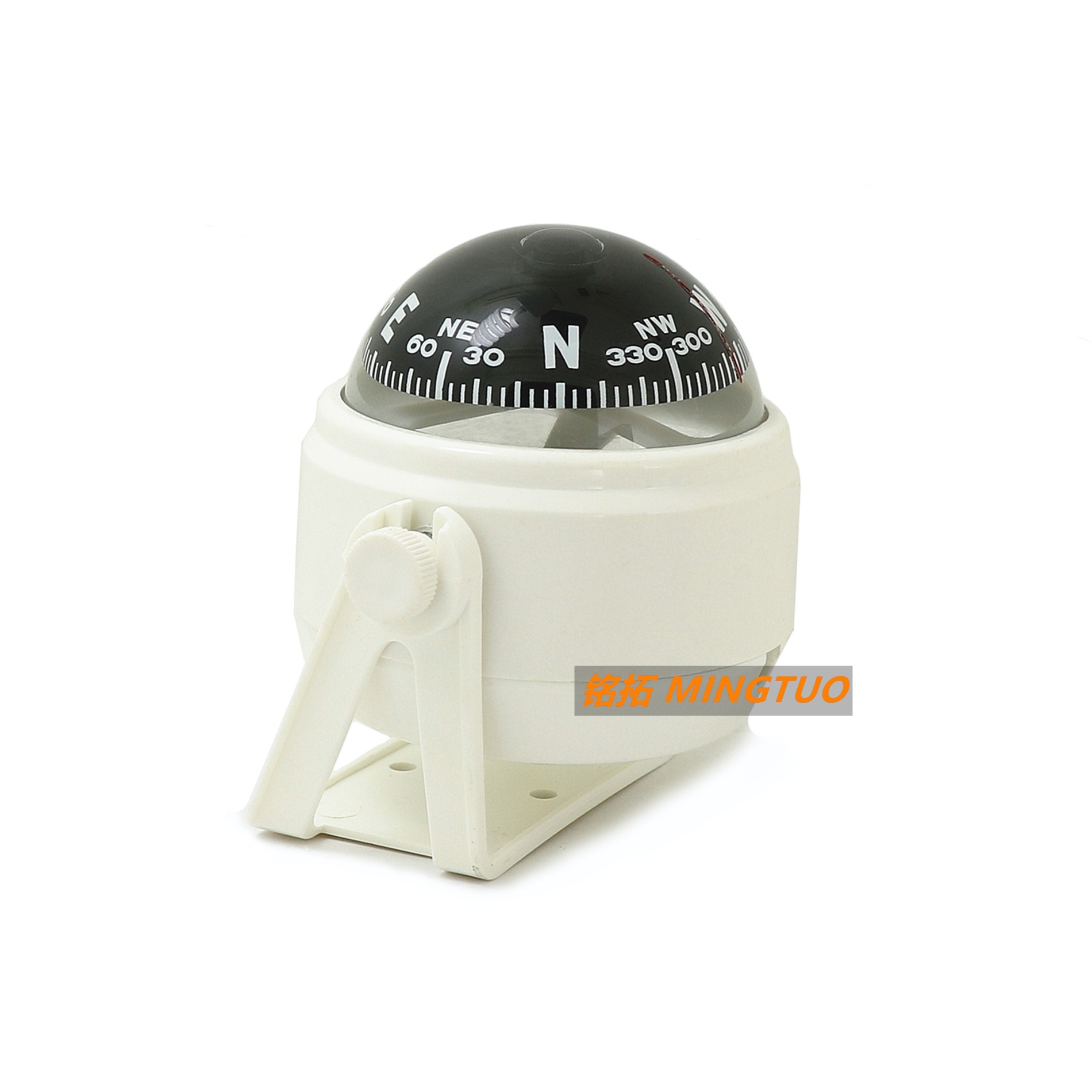 Source factory white LC550 car marine compass ball with magnetic declination adjustment compass ball compass