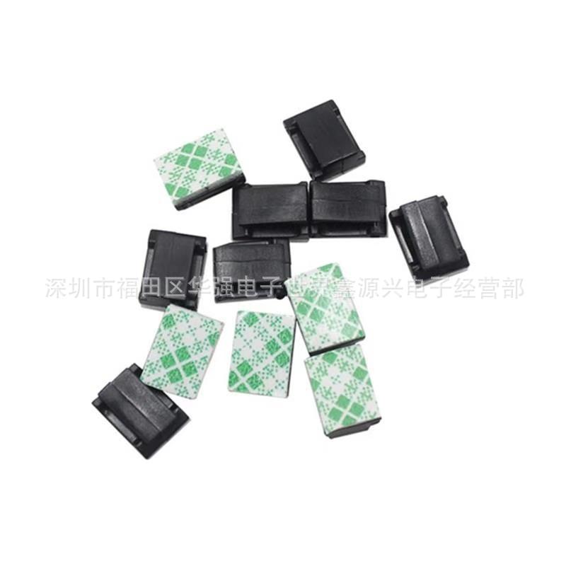 LED 10mm lamp with fixing clip NC1316 white self-adhesive optical fiber wiring buckle electrical cable clip