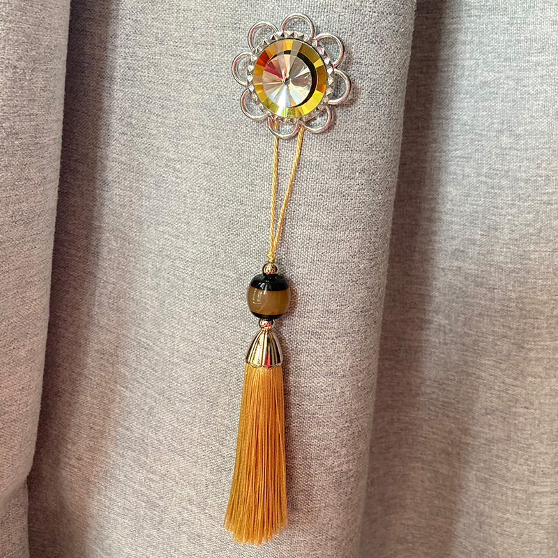 Imitation Jade Tassel Hanging Fan Vertical Pendant Ancient Decoration Curtain Lace Accessories Traditional Style Polyester Tassel