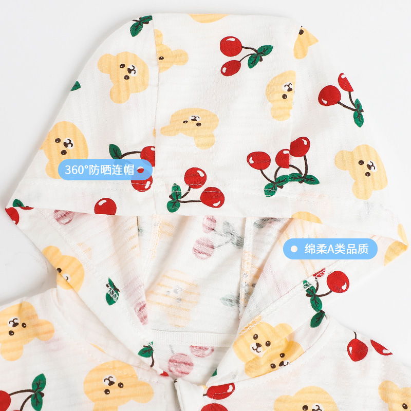 Baby Girl's Sun-protective Clothing Baby's Casual Coat Thin Breathable Sun-protective Clothing Girl's Summer Super-foreign-style Clothes