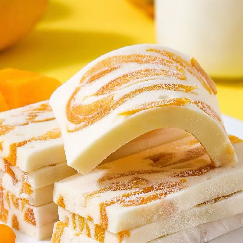 Queen of the Western Regions Mango Milk Cake Xinjiang Specialty Snack Mango Milk Cake Soft and Glutinous Leisure Food Individually Packaged