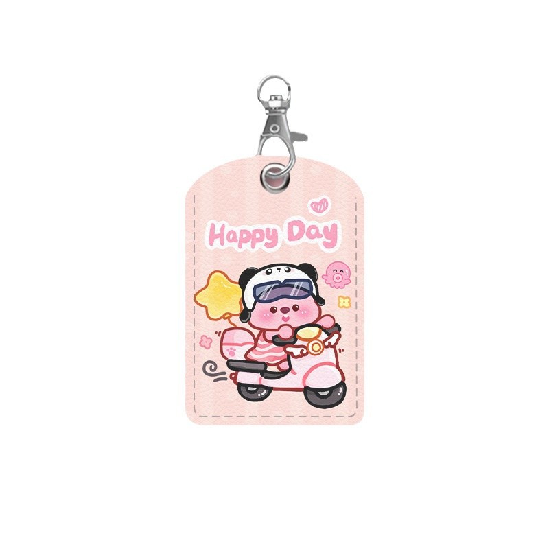 Cream Bear Electric Vehicle Key Protective Cover Suitable for Aimaadi Battery Vehicle Remote Control Nfc Protective Access Control Cover