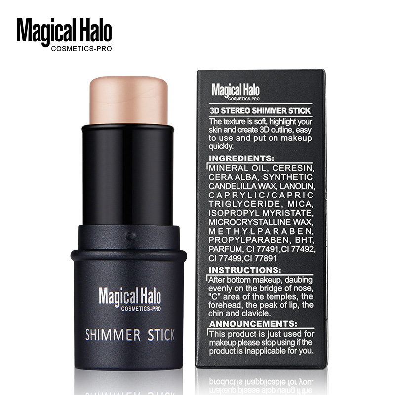 MH high-gloss makeup brightening shadow stick three-dimensional face base cream lying silkworm pen high-gloss stick cross-border factory makeup