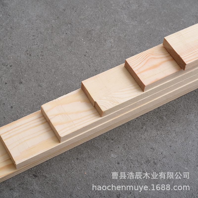 Creative pine strips of various sizes diy model materials home decoration building materials log square strips of Pinus sylvestris