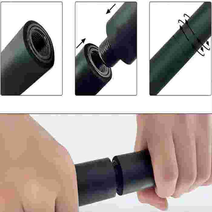 Tension Rope Yoga Pilates Bar Multi-Functional Detachable Fitness Stick Equipment Home Elastic Band Training Elastic Stick