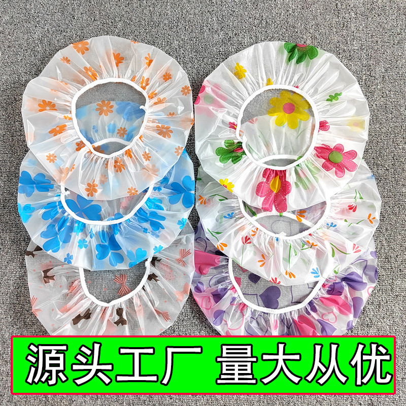 PEVA, новая пасторальная, утолщенная, водонепроницаемая, высококачественная, с кружевным принтом, шапочка для душа, производитель