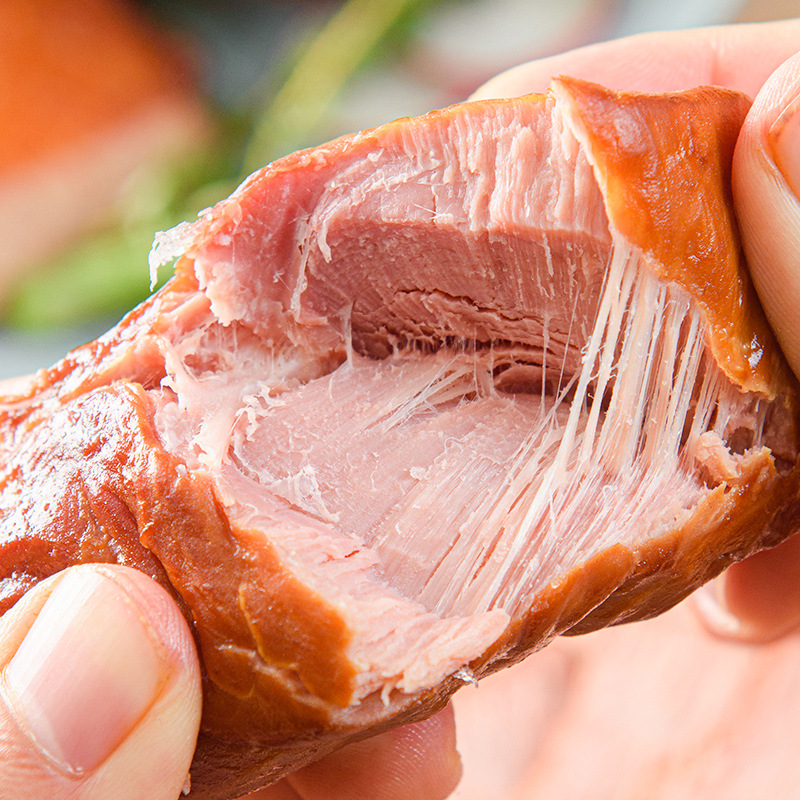 Bohui Food Original Bbq 200g Wood Smoked Sauce Fragrant Pork Instant Ready-To-Eat Meat Braised Meat Snacks Wholesale