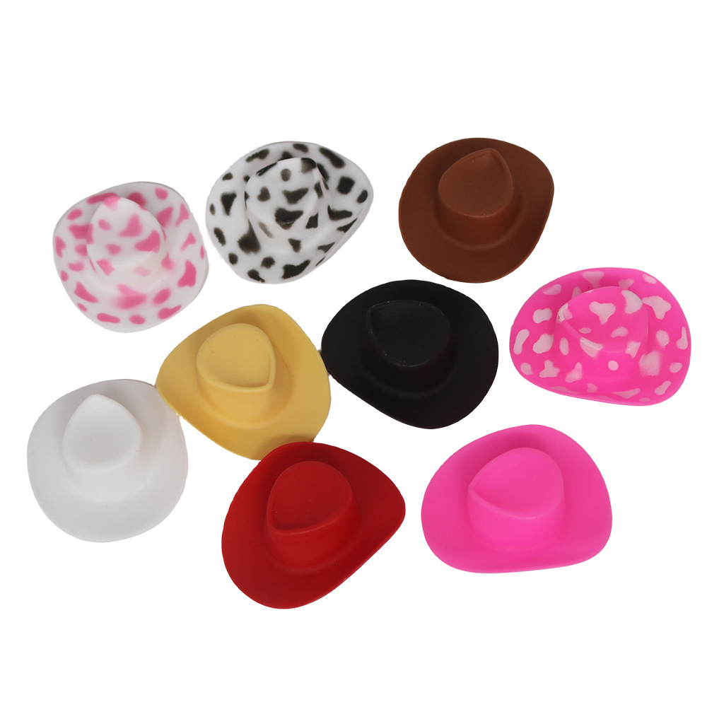 Gift small yellow duck hat accessories mini cowboy hat straw hat jazz hat doll decorative hat headdress accessories wholesale