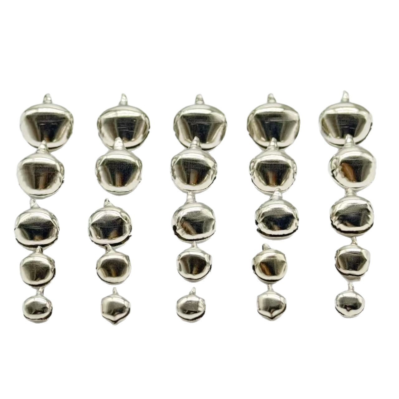 Flat-Mouthed Small Bell Christmas Decoration Bell DIY Jewelry Accessories Cat Stick Gold and Silver Colorful Kindergarten Bell