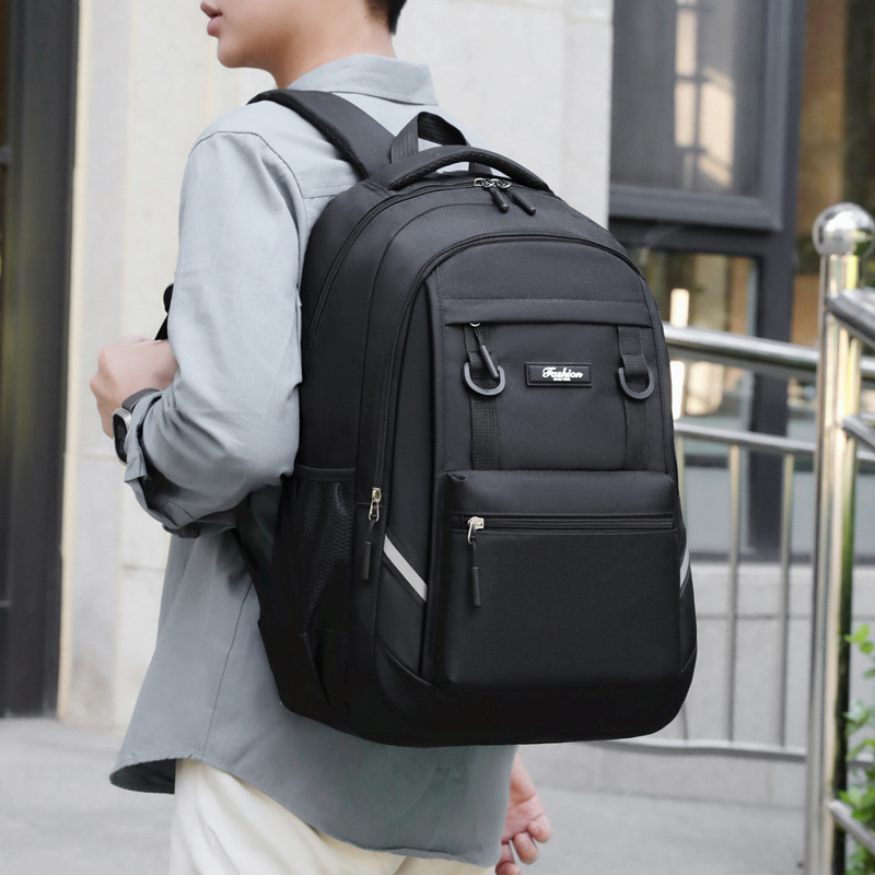 New Large-Capacity Backpack, Male and Female Student School Bag, Computer Bag, Fashionable Backpack, High-End Travel Bag Storage