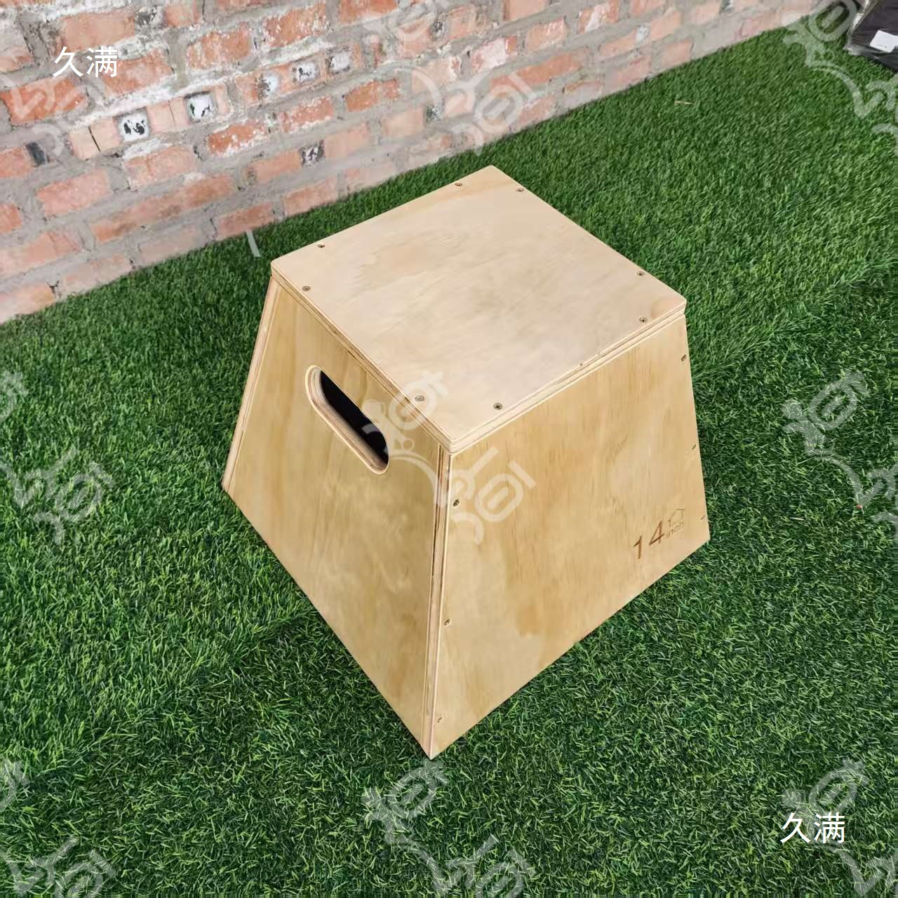 Wooden Color Jump Box, Trapezoidal Jump Box, Fitness Jump Box, Commercial and Home Track and Field Exercise, Four Heights to Choose from