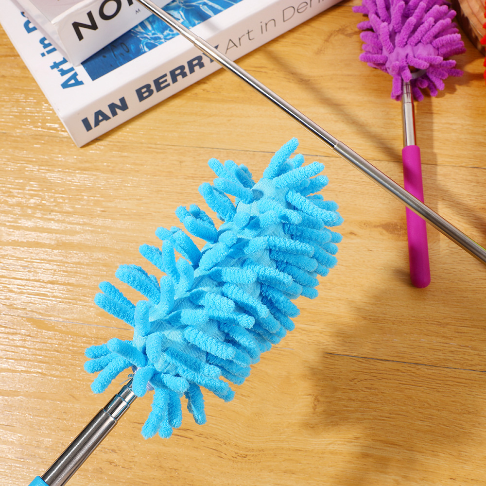 Household Mini Chenille Duster for Office Cleaning, General Cleaning, Washable Telescopic Brush