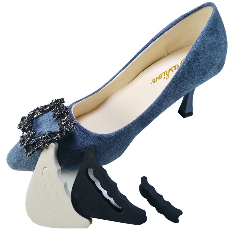 High-Heeled Shoe Toe Plugs, Thickeneded Shoes, Large Black and Beige Toe Plugs, Toe Protection, Anti-Pain, Anti-Slip, Anti-Falling Heel