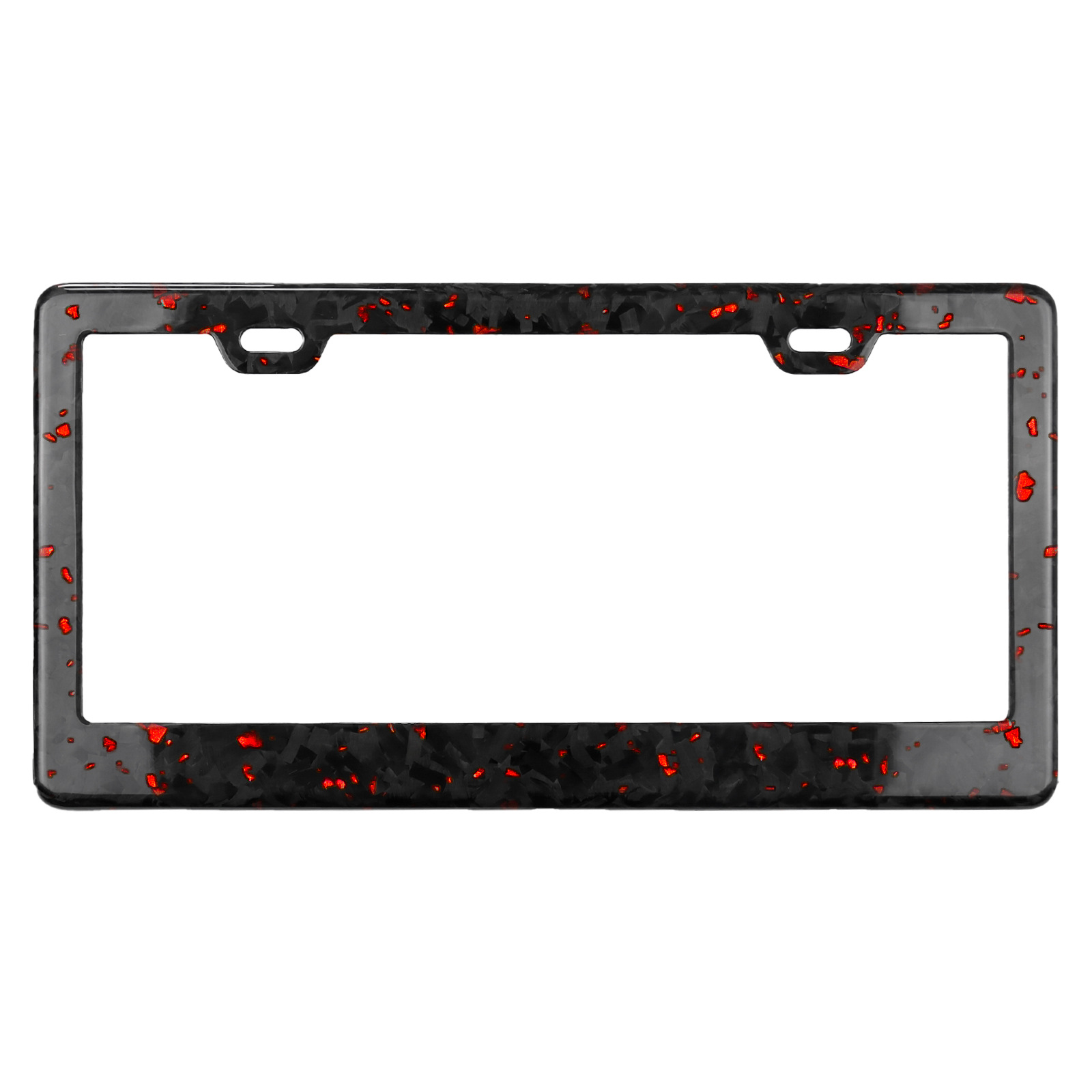 Cross-border explosions 100% real carbon fiber US car license plate frame color forged pattern license plate frame