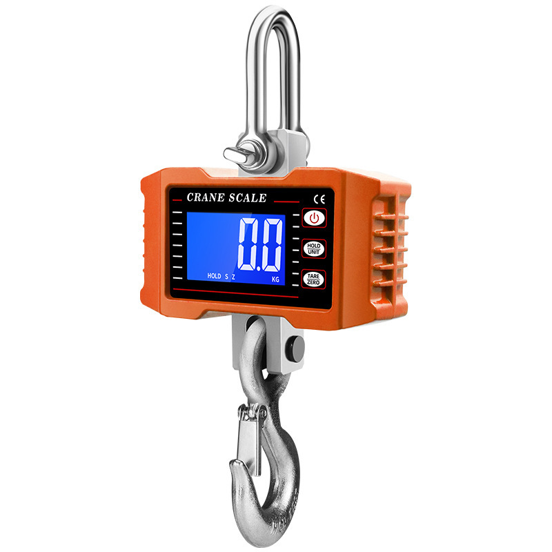 Cross-Border Hot Selling New 1000kg Digital Crane Scale 1.5t Digital Scale 2t Tension Scale Satchel Hanging Scale 1t Hook Scale