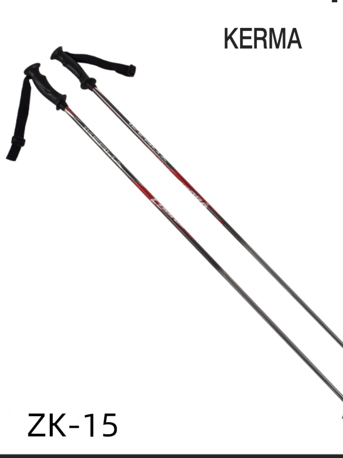 Double Ski Poles Carbon Fiber Composite 80-120cm