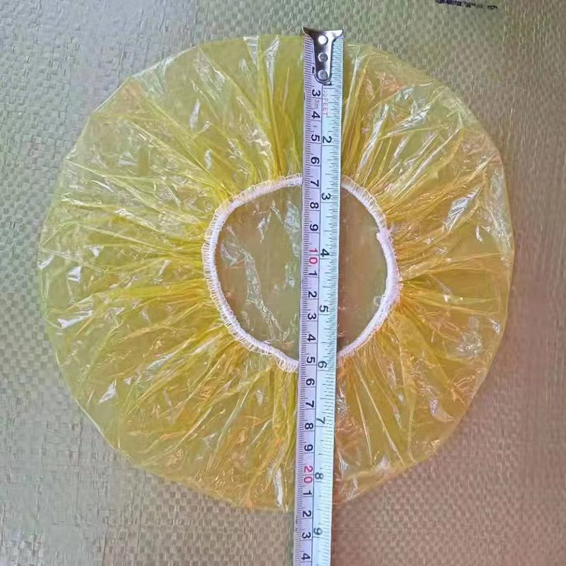 Wholesale solid color disposable plastic bowl cover transparent elastic mouth thickened dust cover wholesale physical photo PE plastic wrap