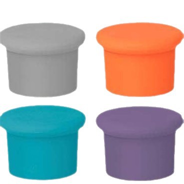 Amazon bottle stopper food grade multi-color silicone wine bottle preservative cover red wine leak-proof red wine stopper sealed preservative cover